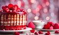 Valentine\'s Day cake, sweet celebration