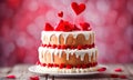 Valentine\'s Day cake, sweet celebration