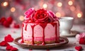 Valentine\'s Day cake, sweet celebration