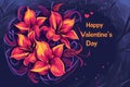 Valentine\'s Day postcard, February 14th the inscription \