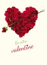 Valentine`s day card with love