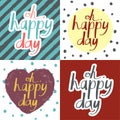 Valentine's Day cards set Royalty Free Stock Photo