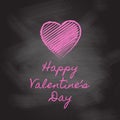 Valentine's Day chalkboard background