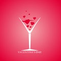 Valentine's Day cocktail