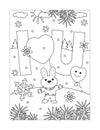 Valentine`s Day coloring page