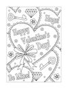 Valentine`s Day coloring page