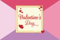 Valentine`s Day With Colour Background