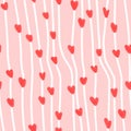 Valentine`s day colourful pattern with hearts