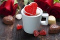 Valentine's day composition Royalty Free Stock Photo