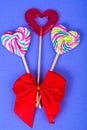 Valentine`s Day. The concept of love, sweet heart candy Royalty Free Stock Photo