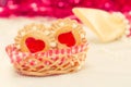 valentine's day cookies - pastry and sweet food styled concept