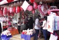 A view of gift shop on the special day of Valentine's day, a day for love couples. 