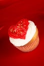Valentine's day cupcake Royalty Free Stock Photo