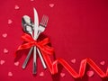 Valentine`s day dining background Royalty Free Stock Photo