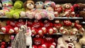 Valentines Day 2023 Display of Stuffed Animals Gifts at Walmart Store in San Diego, CA