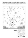 Valentine`s Day dot-to-dot and coloring page with I Love You hidden message