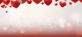 Valentine's Day Dreamy Hearts and Balloons Background