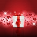 Valentine's Day gift boxbackground Royalty Free Stock Photo