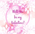 Valentine`s day greeting card