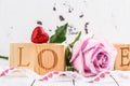 Valentine`s Day greeting card Royalty Free Stock Photo