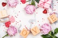 Valentine`s Day greeting card Royalty Free Stock Photo