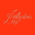 Valentine s day hand lettering, handmade ink calligraphy