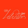 Valentine s day hand lettering, handmade ink calligraphy