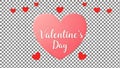 Valentine\'s Day Heart Decoration Royalty Free Stock Photo