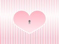 Valentine's day heart love background romance vector