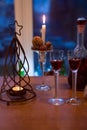 Valentine`s day, holiday, romance,wine glasses with wine