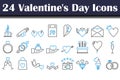 Valentine`s Day Icon Set Royalty Free Stock Photo