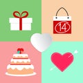 Valentine's Day icons