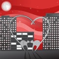 Valentine's day illustration Royalty Free Stock Photo