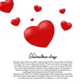 Valentine`s day illustration. Isolated on a background