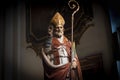 Valentine`s day image. Statue of the saint in the basilica of the Italian city of Terni