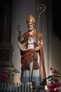 Valentine`s day image. Statue of the saint in the basilica of the Italian city of Terni