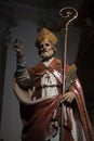 Valentine`s day image. Statue of the saint in the basilica of the Italian city of Terni