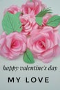 Valentine`s day image walpapper,floral background,handwritten text