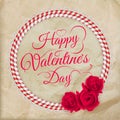 Valentine's day lacy paper heart card. EPS 10