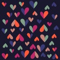 Hearts illustration for Walentine`s Day wallpaper