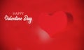 Valentine\'s day love beautiful abstract heart shape red background lettering font HAPPY Valentine Day white for a romantic