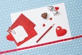 Valentine's day love message, unfinished Royalty Free Stock Photo