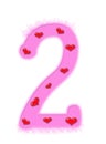 Valentine's day numeral - 2