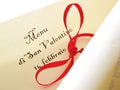Valentine's day parchment. Royalty Free Stock Photo