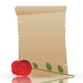Valentines day parchment Royalty Free Stock Photo