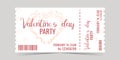 valentine s day party ticket
