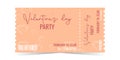 valentine s day party ticket