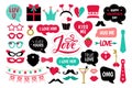 Valentine`s Day photo booth props photobooth set