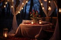Valentine\'s Day Photos: Romantic Outdoor Dinner Under the Starry Sky