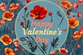 Valentine\'s Day postcard, February 14th the inscription \